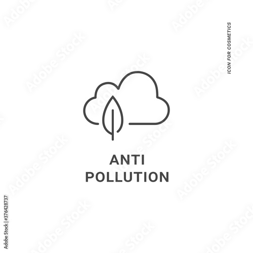 Vector logo, badge or icon for natural and organic products. Eco safe sign design. Anti pollution sign.