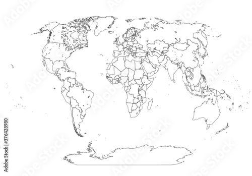 Politische Karte (Vektor blank)