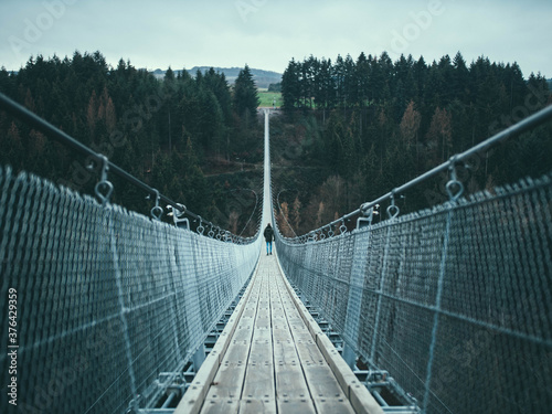 Fototapeta Naklejka Na Ścianę i Meble -  Geierlay Hängebrücke - Rheinland-Pfalz