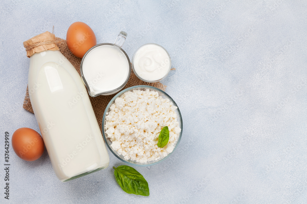 Various dairy products Various dairy products