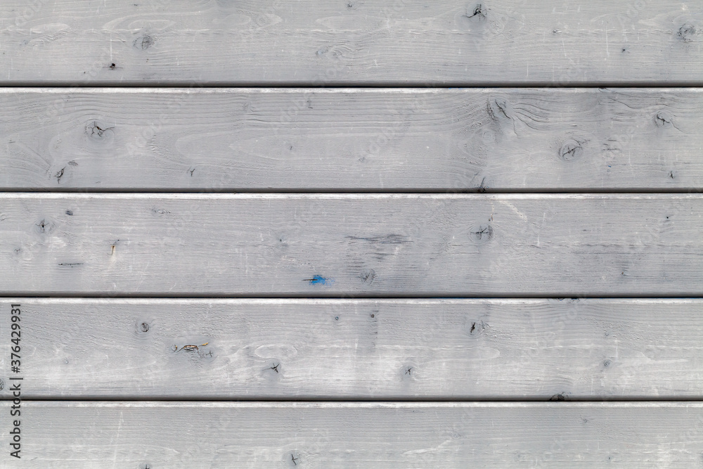 Naklejka premium Gray rural wooden wall, background texture