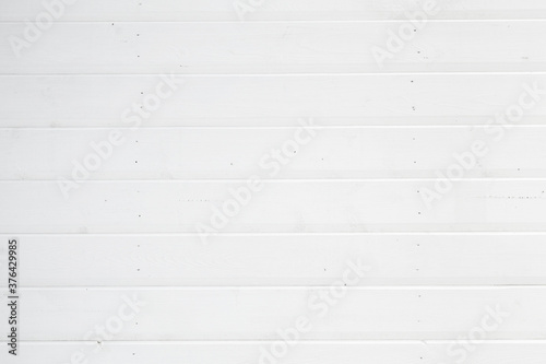 New wooden wall painted in white, background