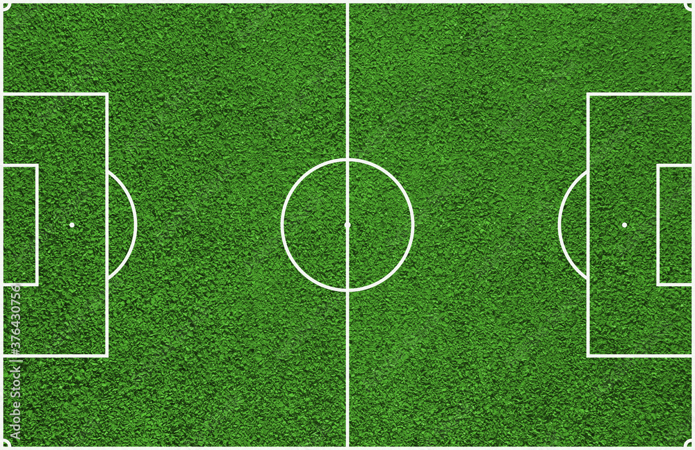 Top view of soccer field or football field
