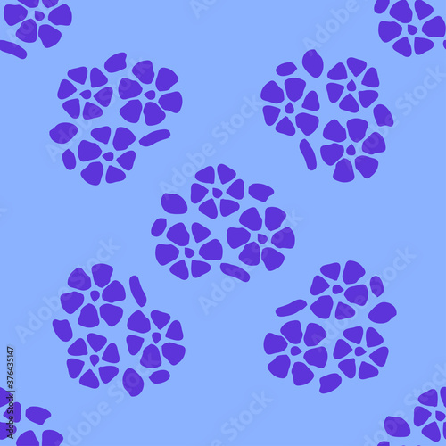 Fototapeta Naklejka Na Ścianę i Meble -  Colorful floral seamless pattern with dot background