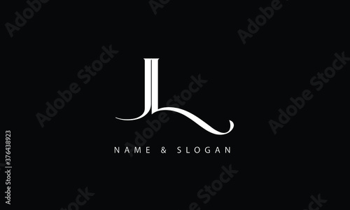JL, LJ, J, L abstract letters logo monogram photo