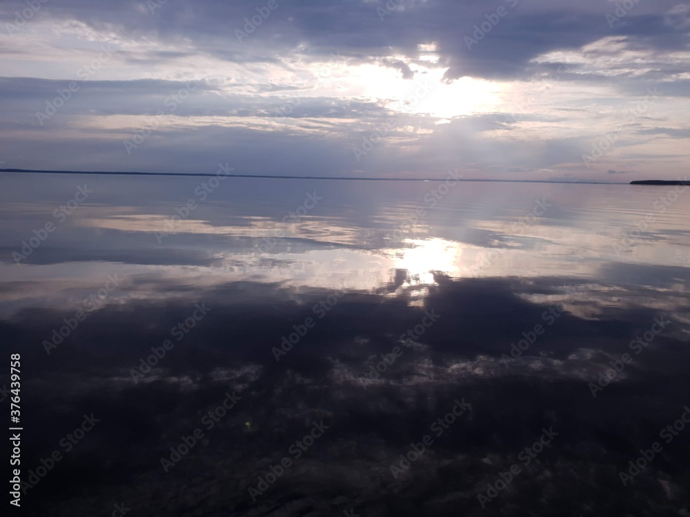 Fototapeta premium sunset over the sea