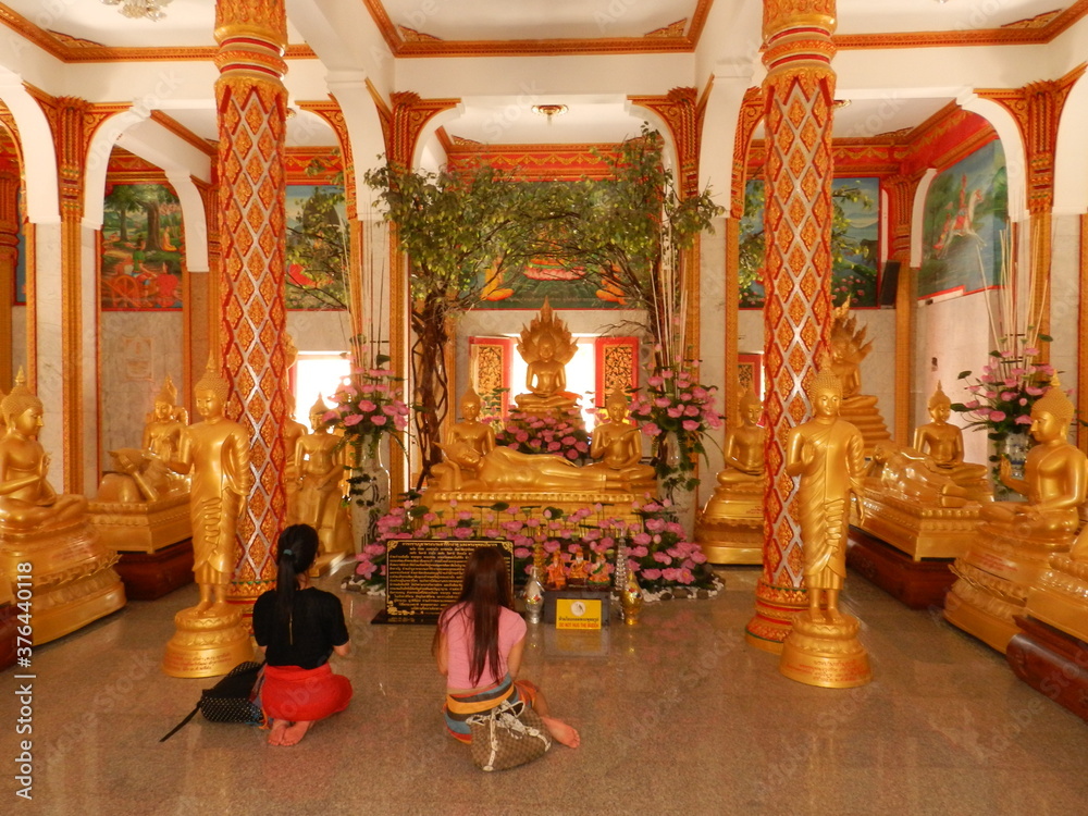 Wat Chalong Temple interior, Phuket, Thailand