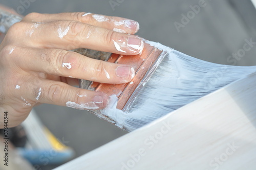 Vászonkép Paintbrush in Hand