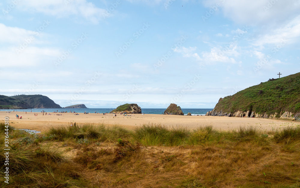 Beach of San Roman - Beautiful beach in the Cantabrian sea ( O Vicedo - Lugo - Spain)