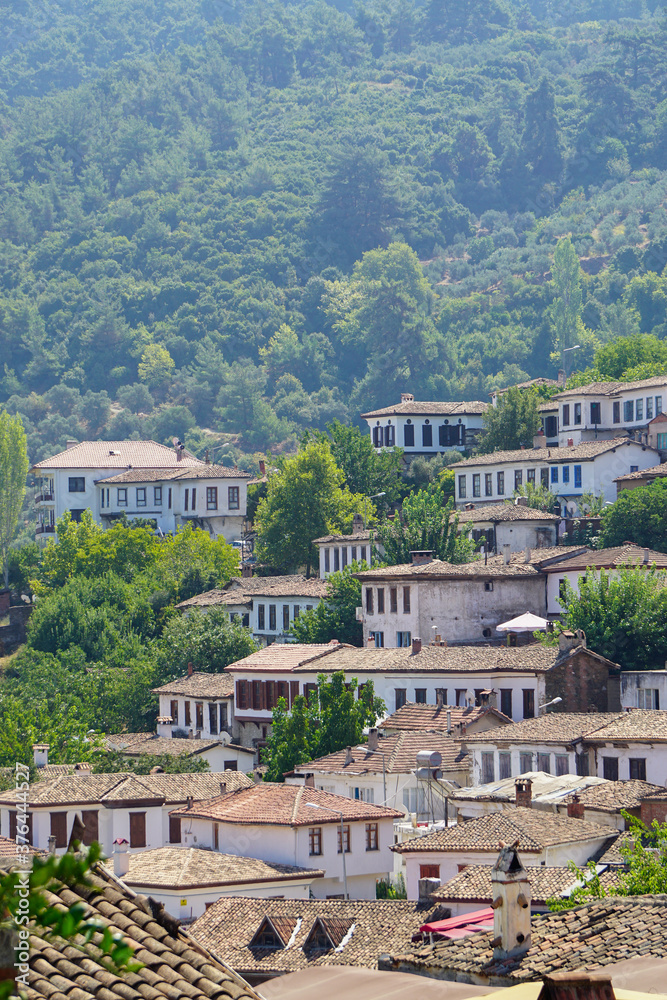 Sirince Houses and narrow streets on a sunny day