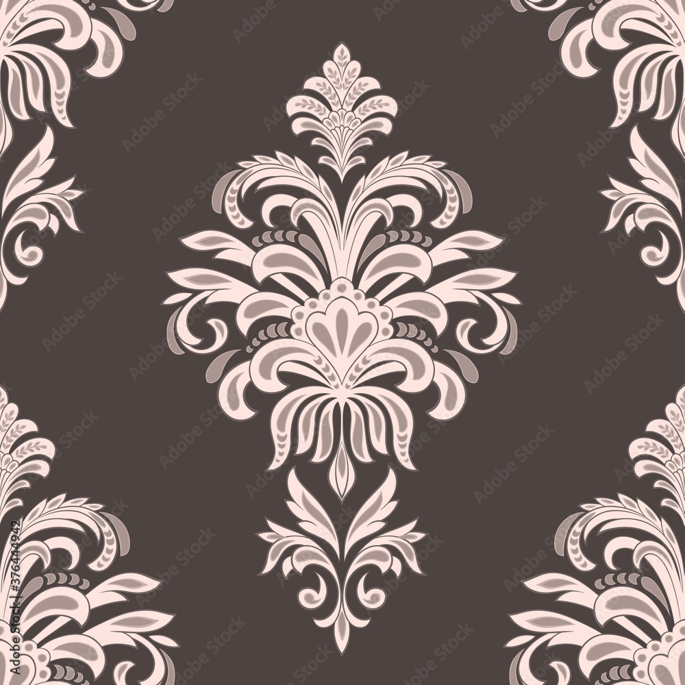 Damask seamless pattern element. Vector classical luxury old fashioned damask ornament, royal victorian seamless texture for wallpapers, textile, wrapping. Vintage exquisite floral baroque template. Damask seamless pattern element. Vector classical luxury old fashioned damask ornament, royal victorian seamless texture for wallpapers, textile, wrapping. Vintage exquisite floral baroque template.