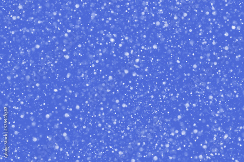 Abstract blue and white snowfall background. Concept of New Year, Christmas and All Celebrations.