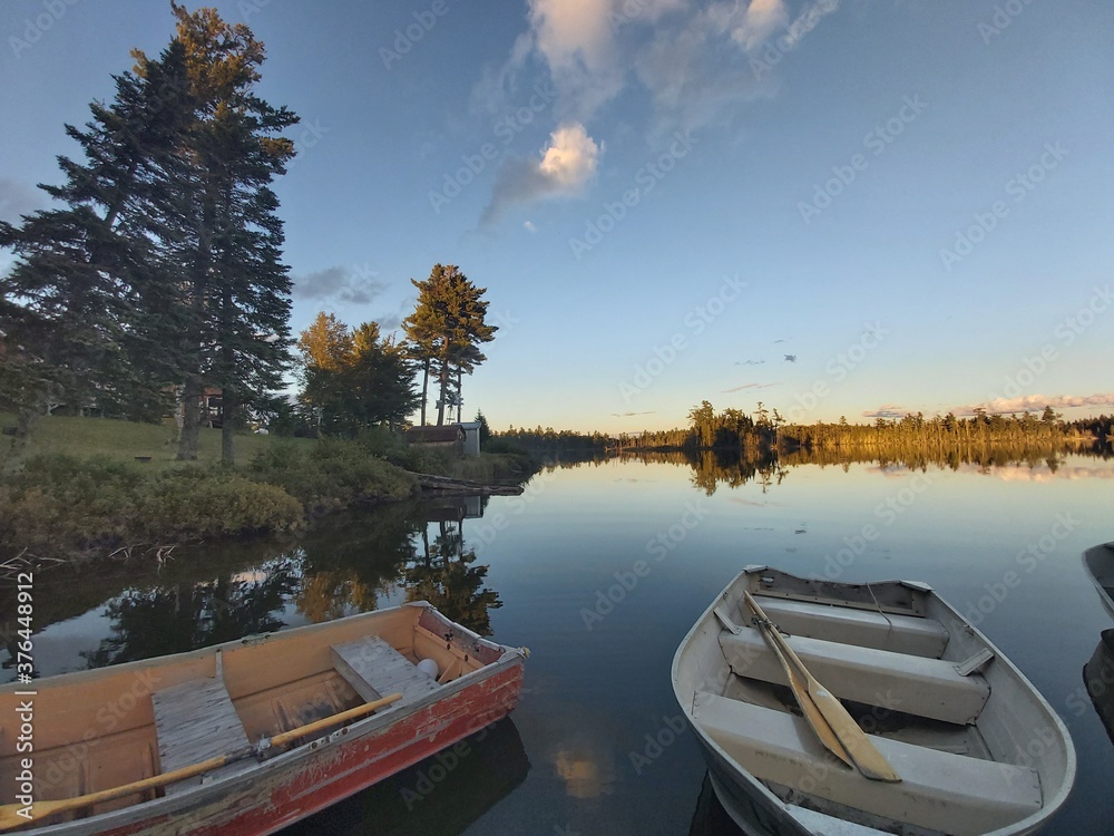 Obraz premium boats on the river