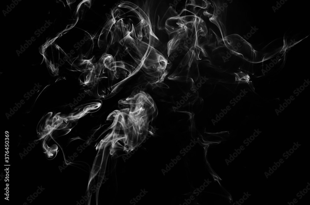 custom made wallpaper toronto digitalabstract fragment movement of white smoke on black background.