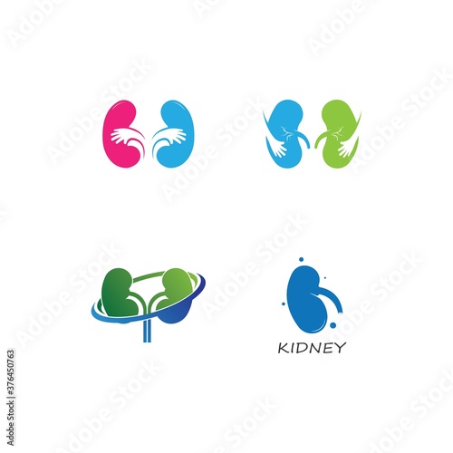 kidney logo vector