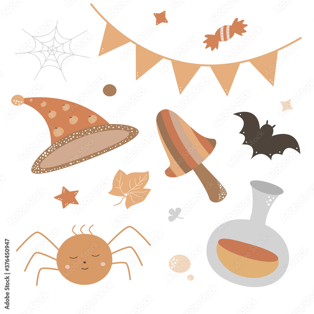 Naklejka premium illustration halloween