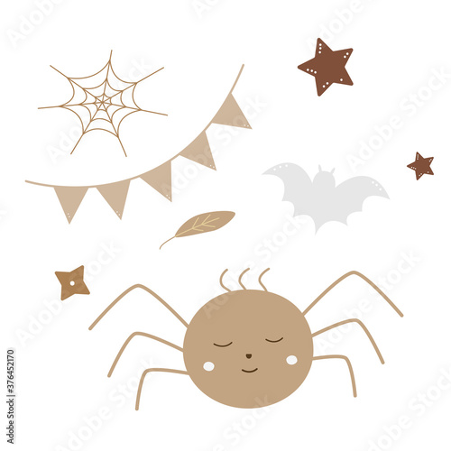 cute spider halloween