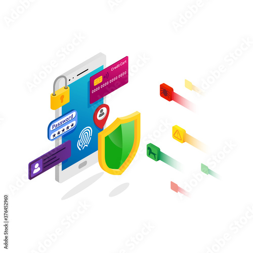 Cybersecurity. Phone protection