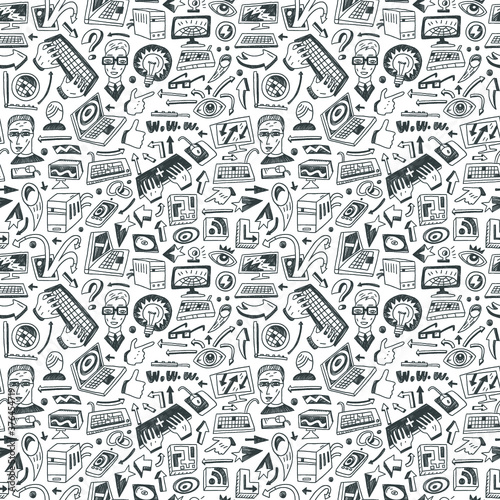 Programming , computers - seamless vector background