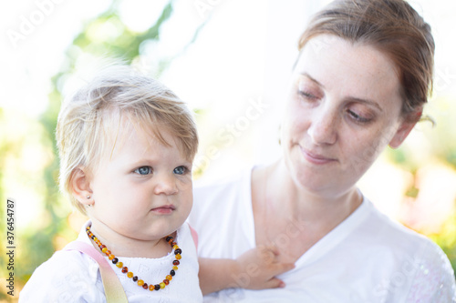 mother and daughter. happy family concept. 