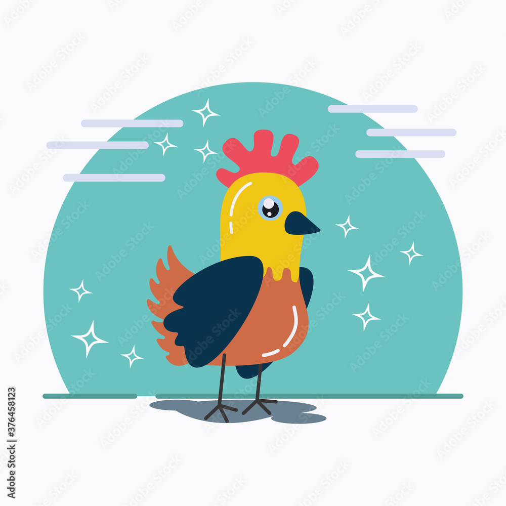 Cute chicken design vector illustration
