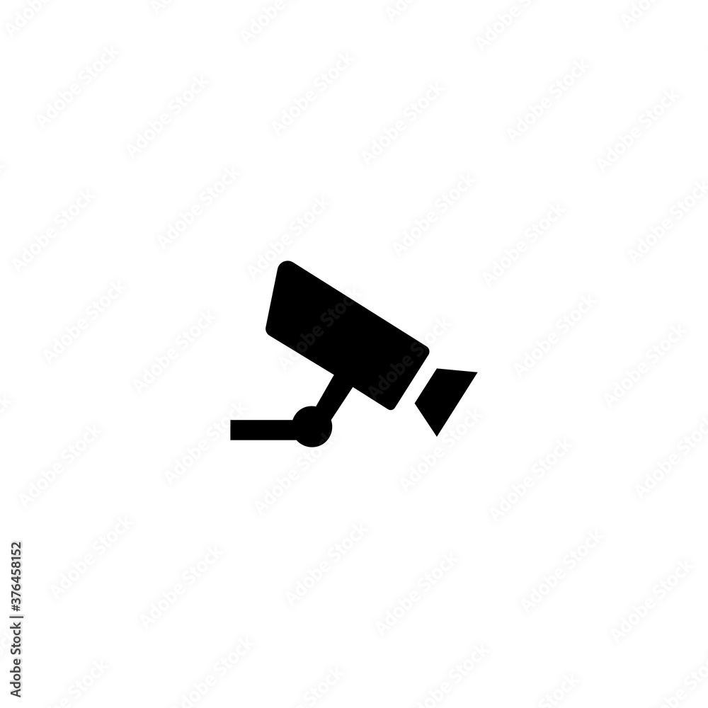 Video surveillance black sign icon. Vector illustration eps 10 Video surveillance black sign icon. Vector illustration eps 10