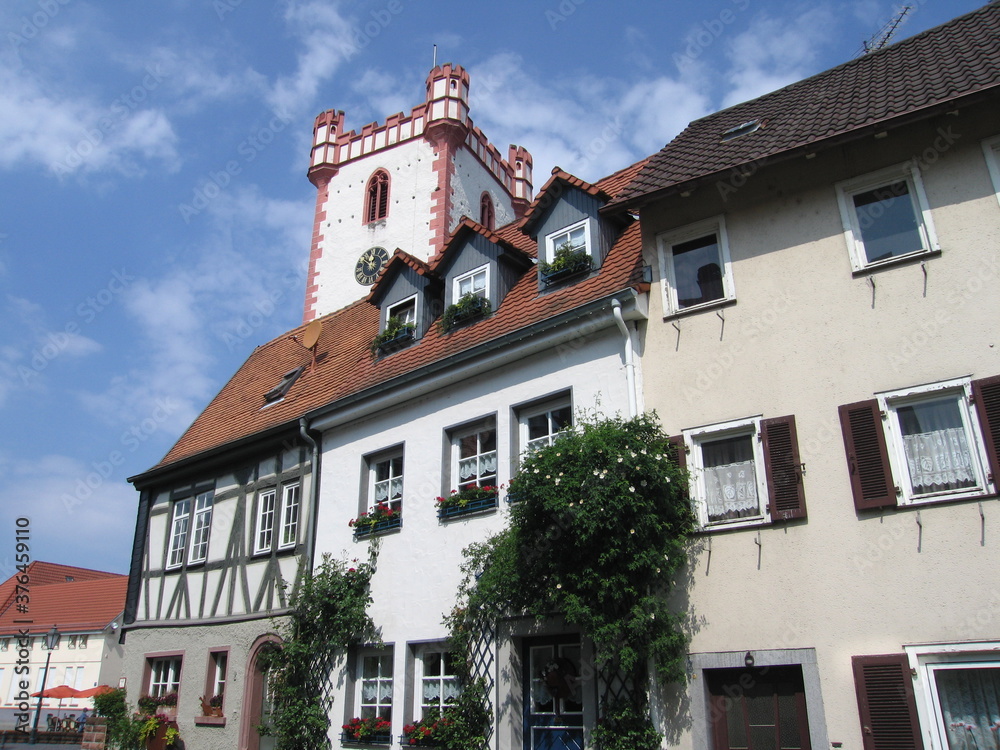 Obraz premium Kardinal-Volk-Platz Hanau-Steinheim ehem. Steinheim am Main
