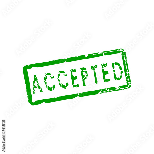 lettering icon is accepted in a frame. Vector illustration eps 10