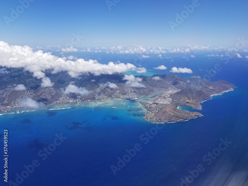 aerial view of Oahu Hawaii