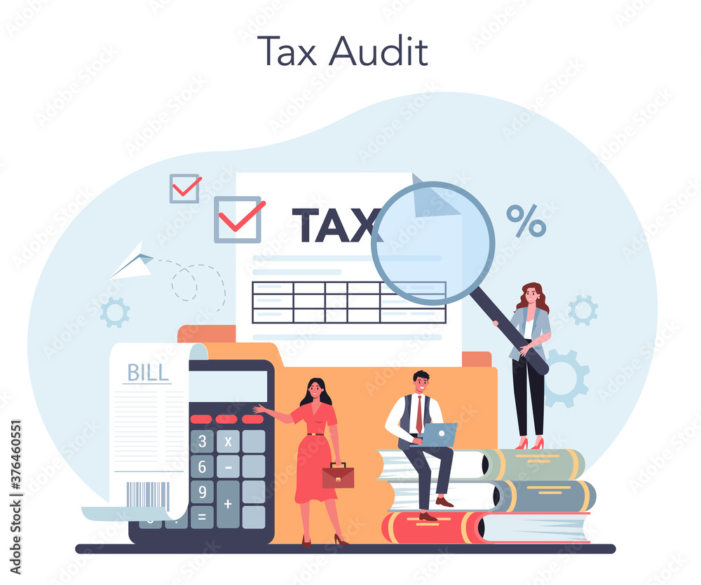 Tax consultant concept. Idea of accounting and payment.