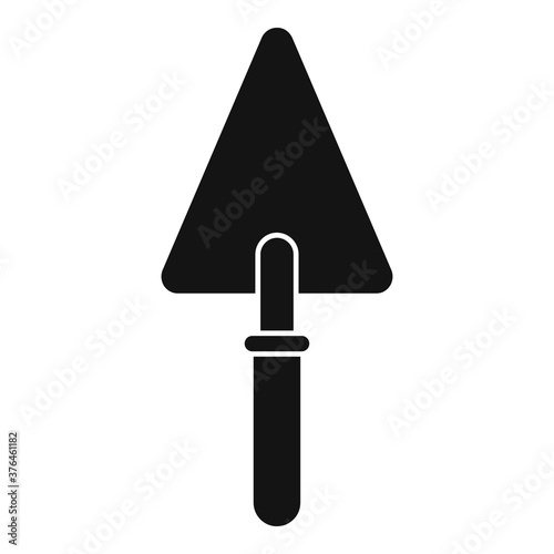 Tiler metal trowel icon. Simple illustration of tiler metal trowel vector icon for web design isolated on white background