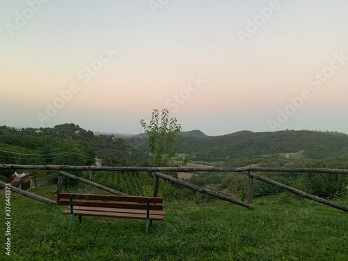 Tableau sur toile Tramonto sui Colli Euganei