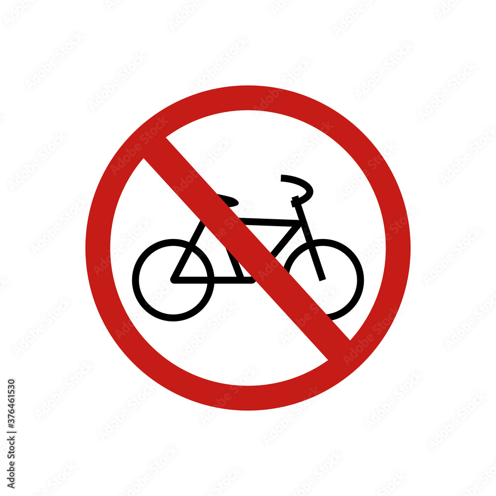 icon forbidden bike sign. Vector illustration eps 10 icon forbidden bike sign. Vector illustration eps 10