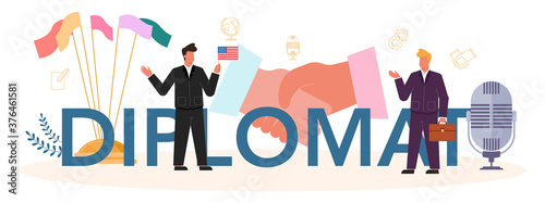 Diplomat profession. Idea of international relations and government