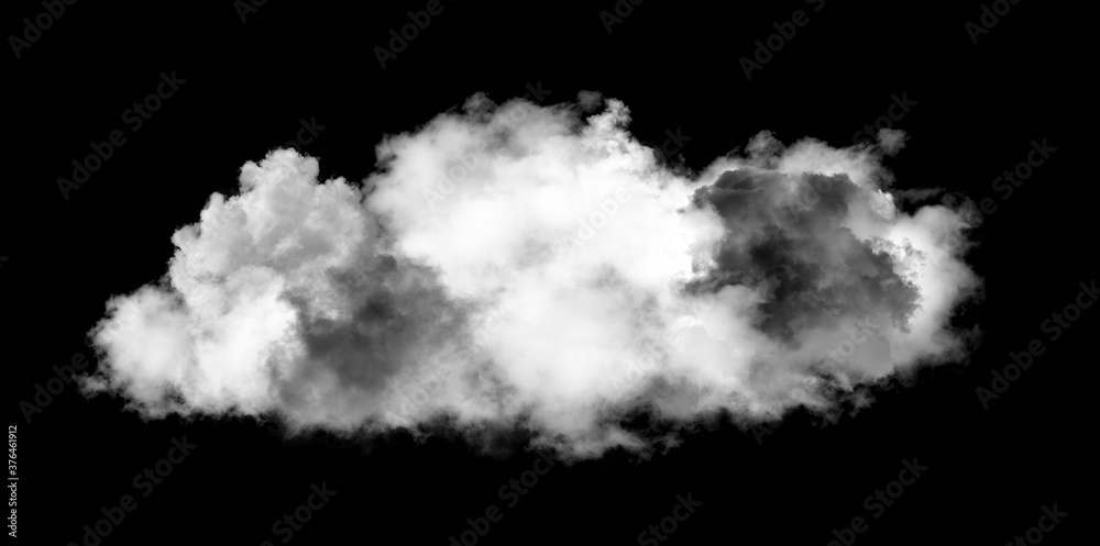 white clouds on black background