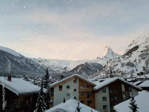 Matterhorn in Switzerland in Winter