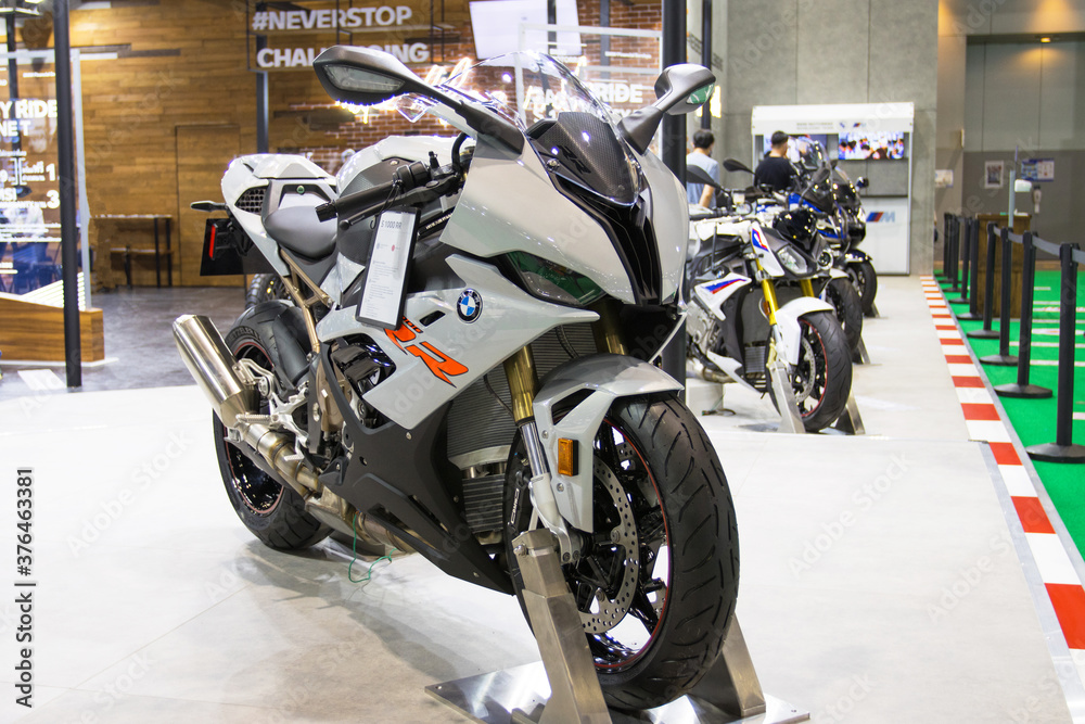 Bangkok Thailand :- July 16, 2020 :- The front of Motorcycle BMW af ...