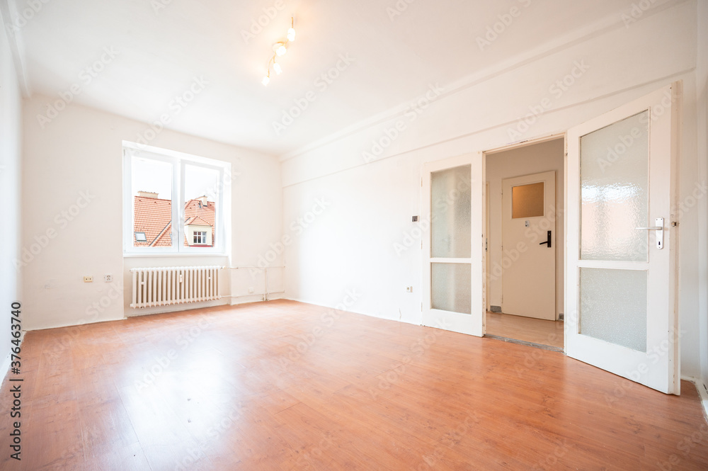 Empty room in an appartment, indoor. Empty room in an appartment, indoor.