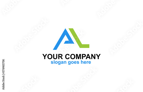 Free Download Abstract Modern AL Letter Logo Design - GFXLoad