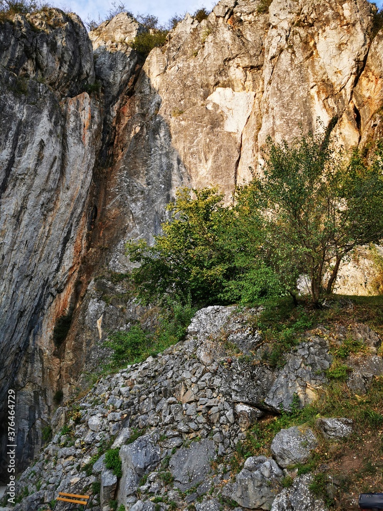 The Aggtelek Karst and the entrance to the cave The Aggtelek Karst and the entrance to the cave
