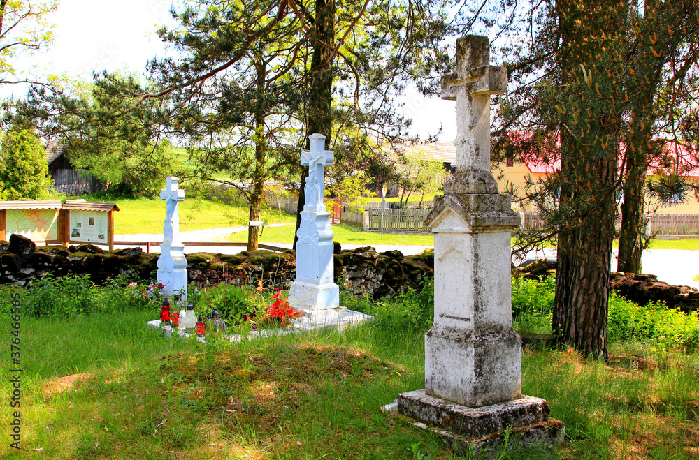 Obraz premium Ośrodek wypoczynkowy, Jezioro, Cerkiew, Natura, Przyroda,