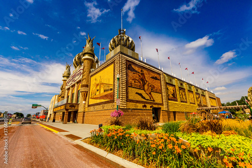 View of the exterior of the Corn Palace, Mitchell, South Dakota