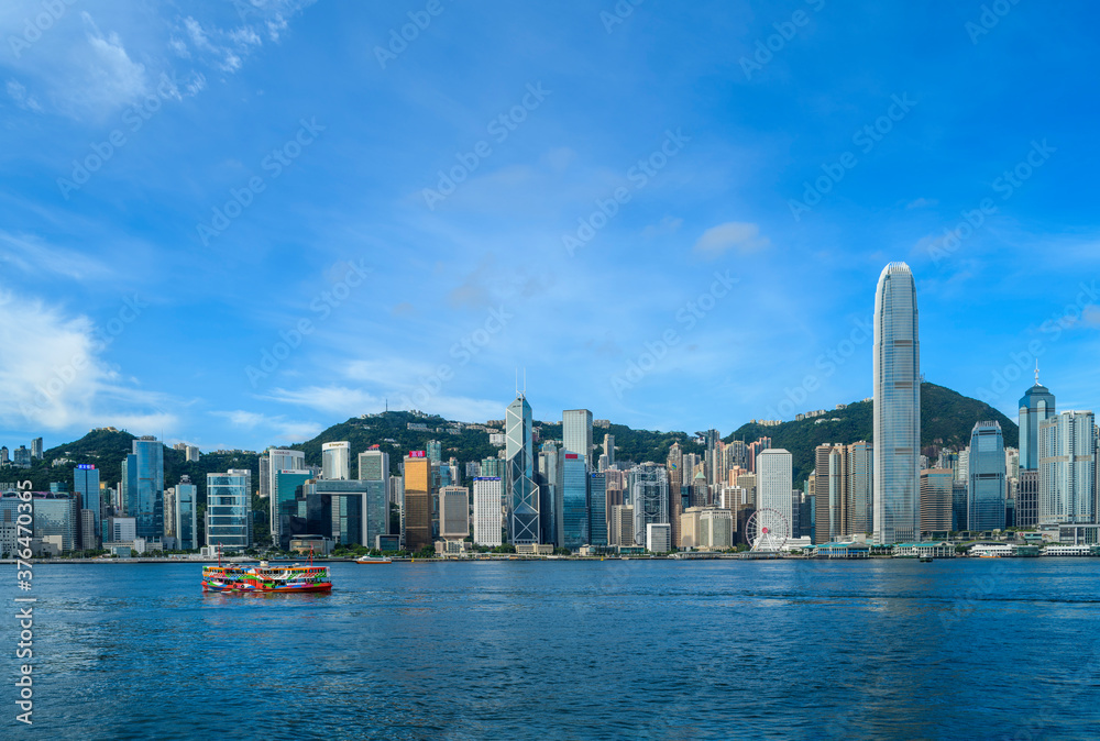 Fototapeta premium Hong Kong Victoria Harbour at Morning