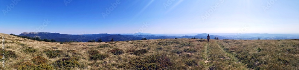 Landscape in the mountains. - Mogosa Peak, Maramures Landscape in the mountains. - Mogosa Peak, Maramures