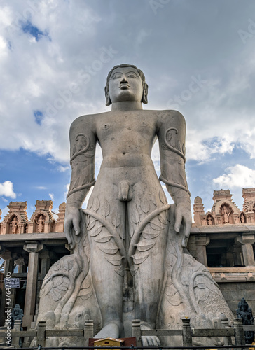 Gommateshwara statue is a 57ft high monolithic statue located at Shravanbelagola. photo