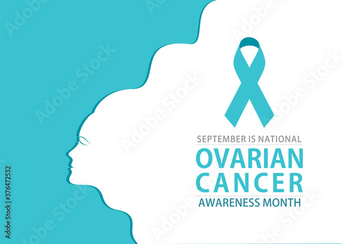 ovarian cancer awareness month poster design photo
