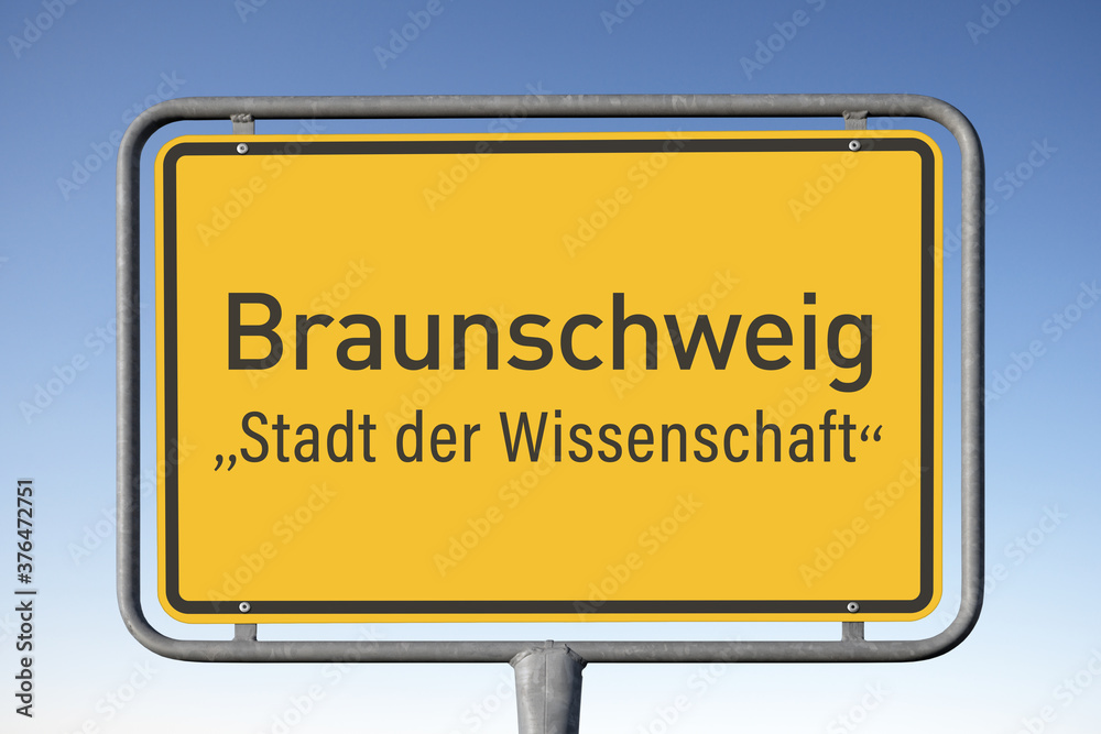 Ortswerbetafel Braunschweig, „Stadt der Wissenschaft“, (Symbolbild)