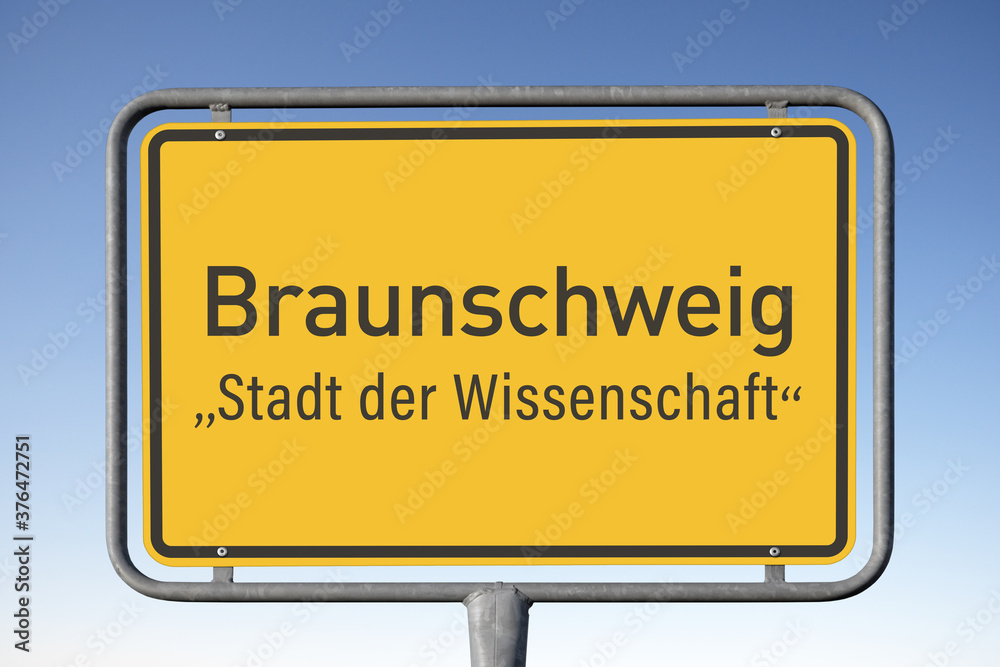 Ortswerbetafel Braunschweig, „Stadt der Wissenschaft“, (Symbolbild) Ortswerbetafel Braunschweig, „Stadt der Wissenschaft“, (Symbolbild)