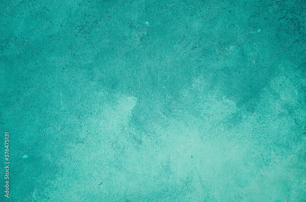 Obraz premium Turquoise painted wall background