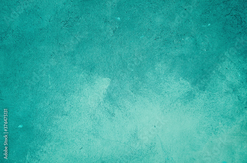 Turquoise painted wall background
